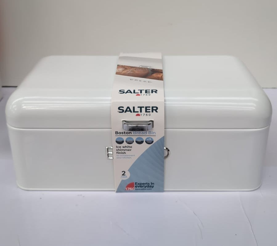 Salter Boston Bread Bin Large  Embossed Lettering,(small dent& scratch)