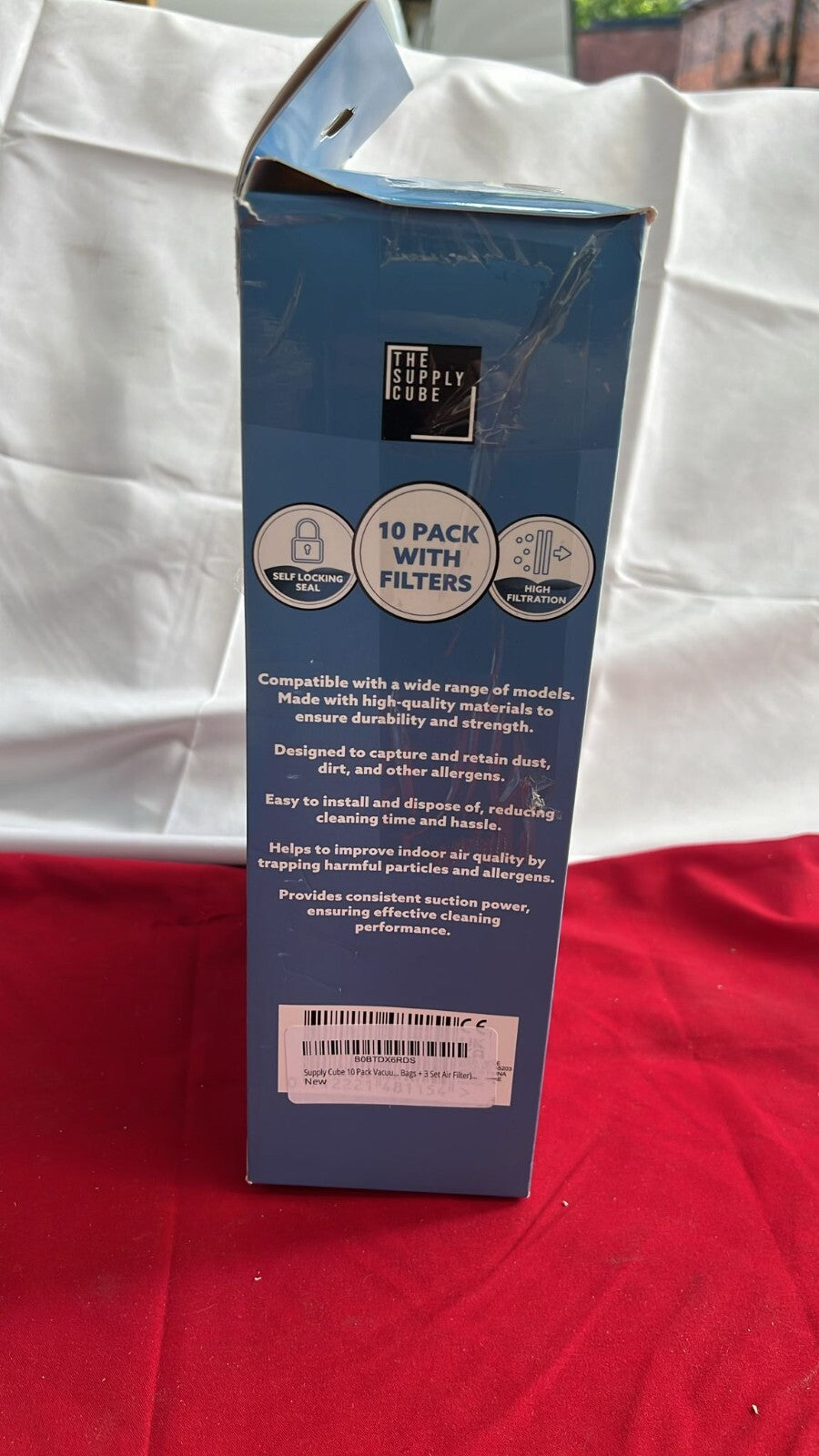 Supply Cube 10 Pack Vacuum Cleaner Bags with 3D Technology (box damaged)