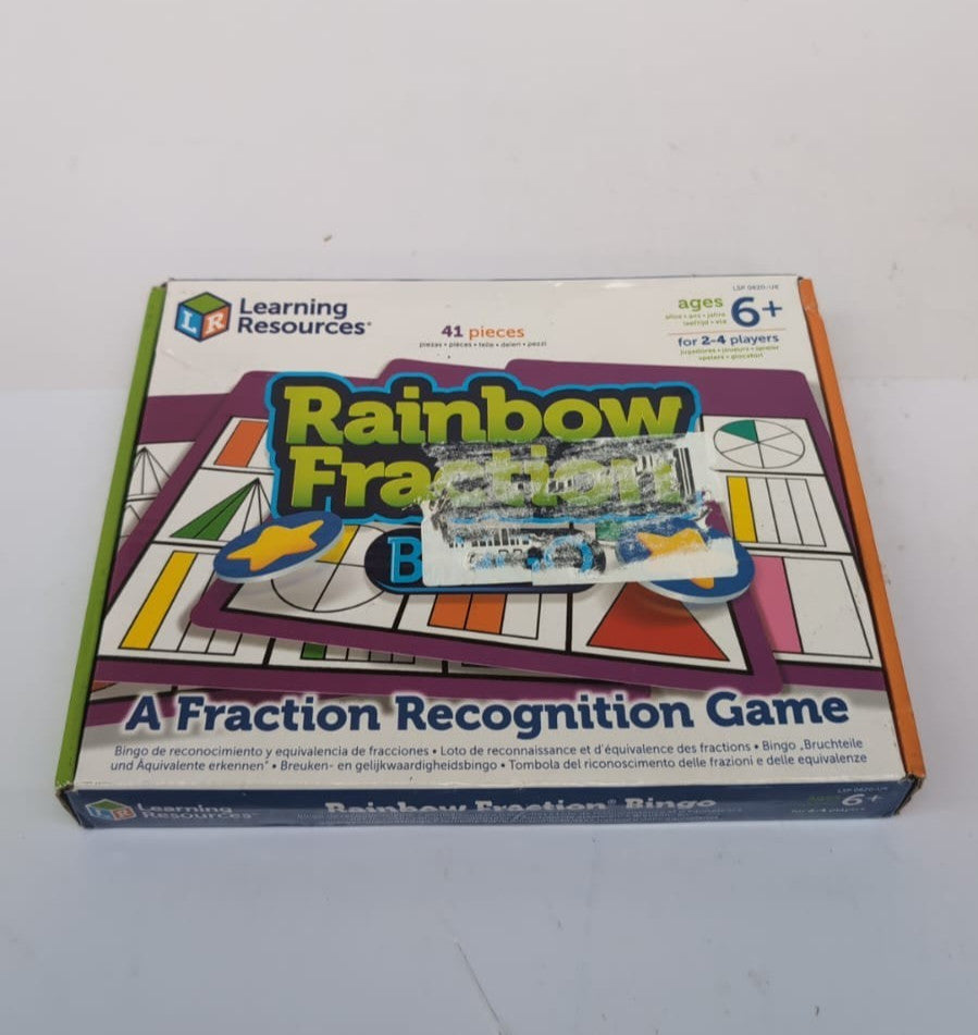 Learning Resources Rainbow Fraction Bingo(BOX DAMAGED)