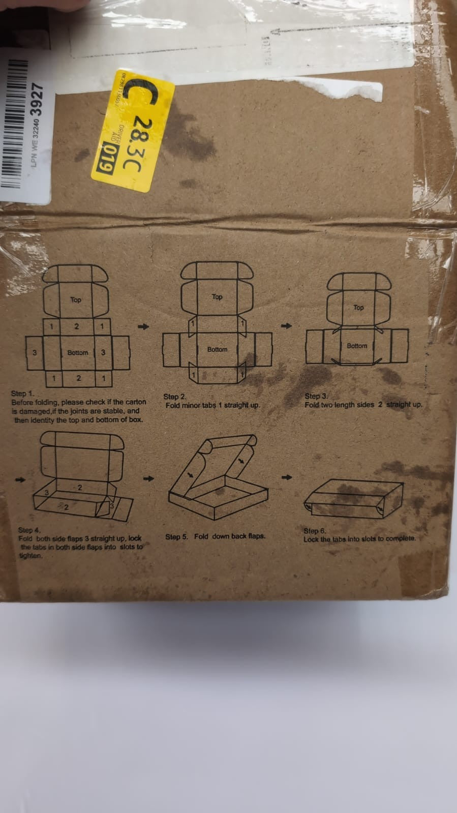 30 Pack 10x10x5cm Small Cardboard Boxes –Recyclable for Shipping & Storage (New)