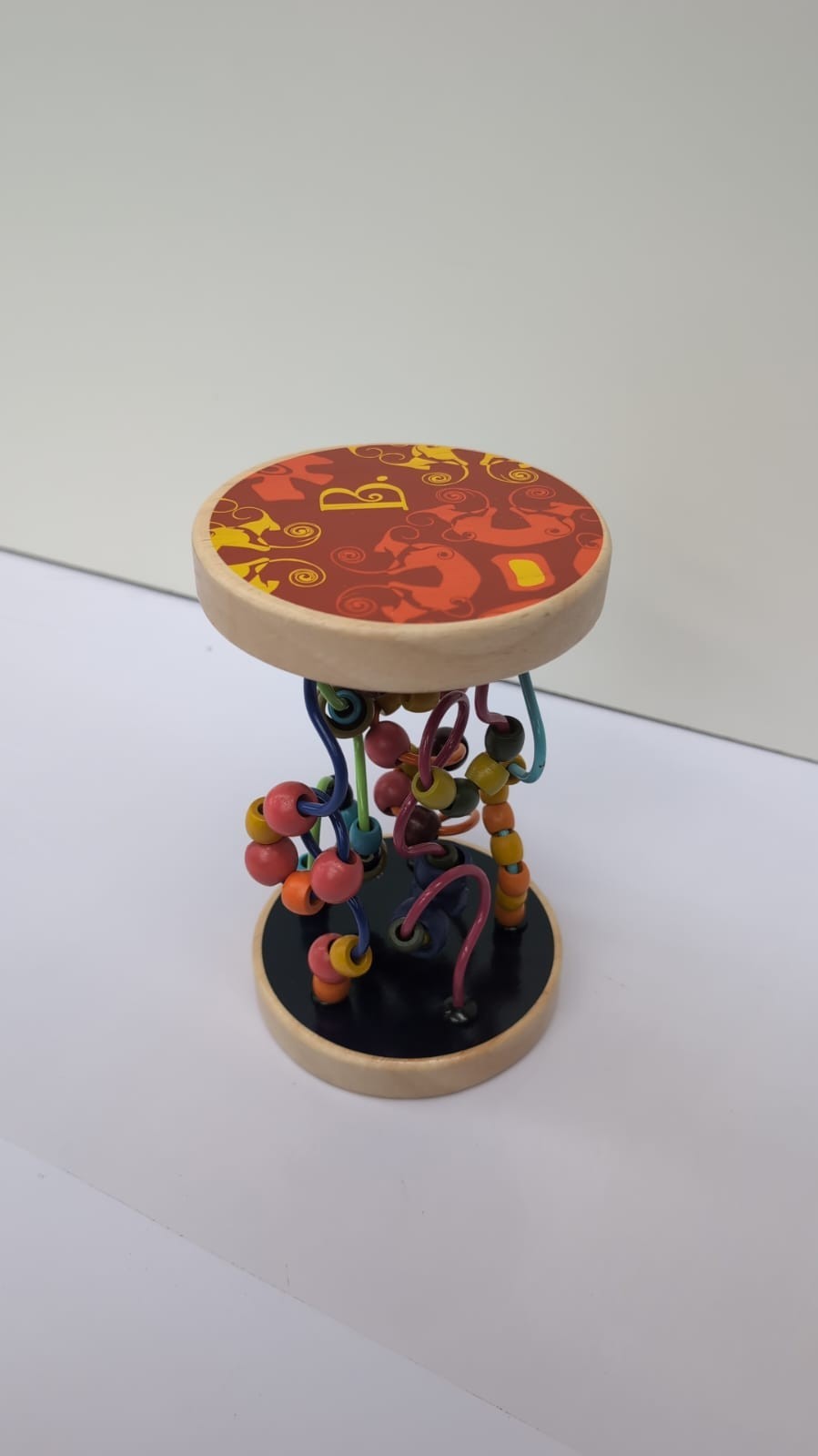 B. toys  Loopty Lo Wooden Rolling Toy – Developmental Bead Maze (USED)