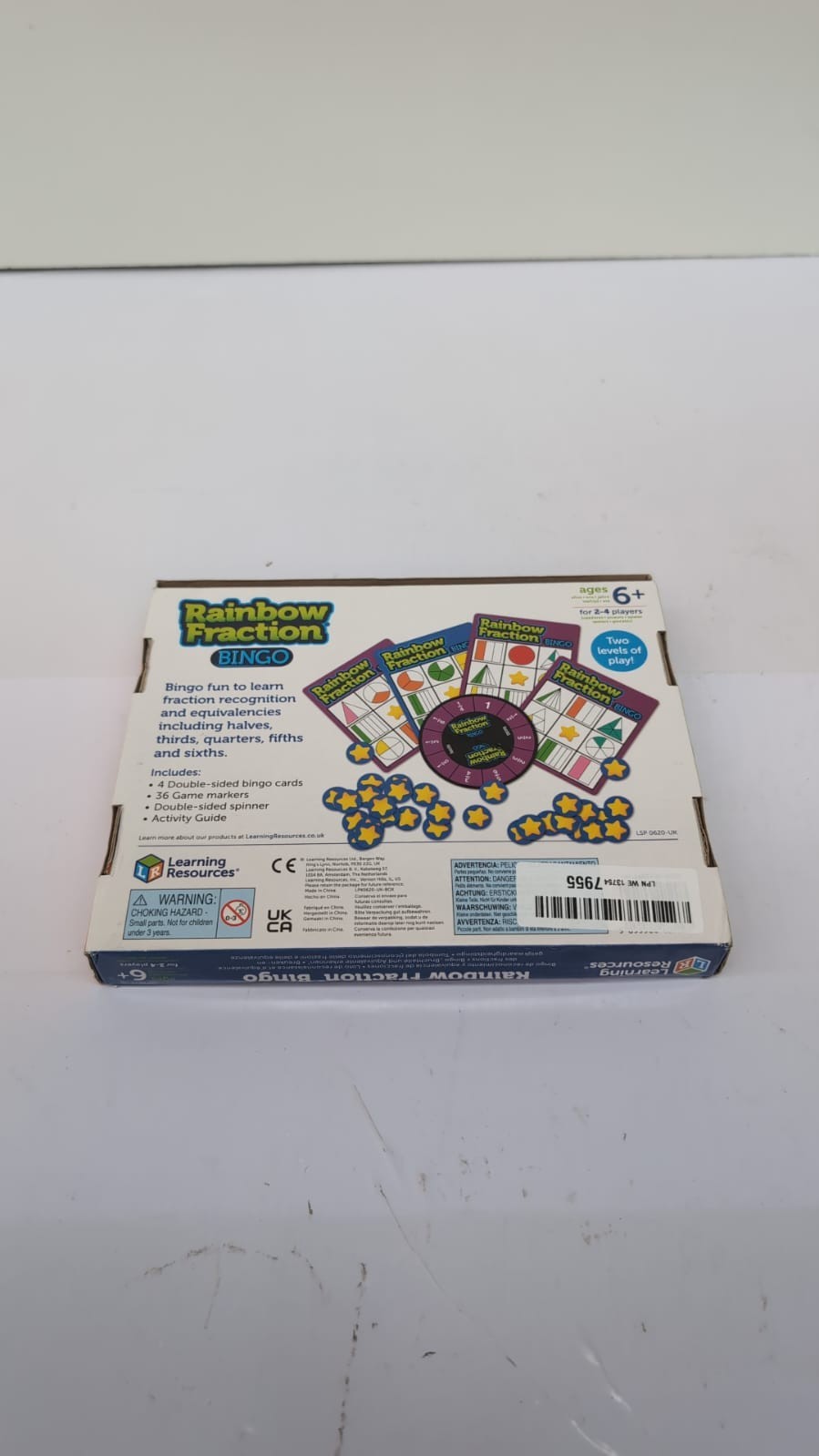 Learning Resources Rainbow Fraction Bingo(BOX DAMAGED)