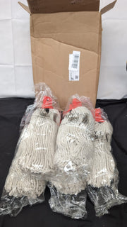 Mop Heads Replacement, Red Self Threading SocketNo.12 PY 5PACK