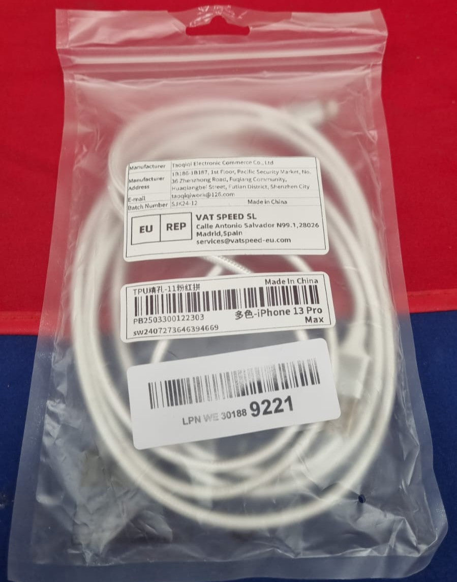 USB-A to Charger Cable, Nylon Braided Cord MFi Certified for Apple iPhone 13 pro