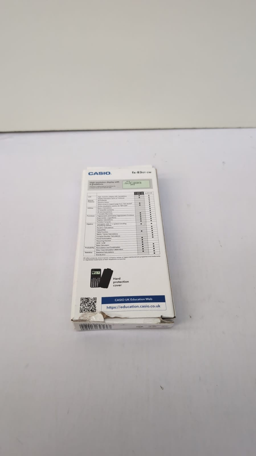 Casio fx-83GTCW Black Scientific Calculator (Packaging Damaged)