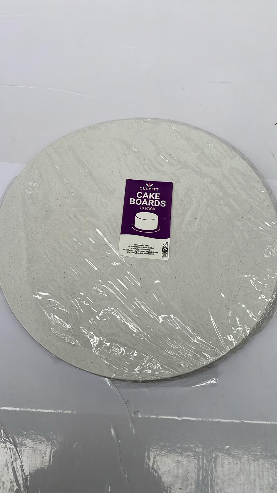 Culpitt Cake Board, Lightweight For Sponge Cakes, Desserts (9 PACK ONLY)