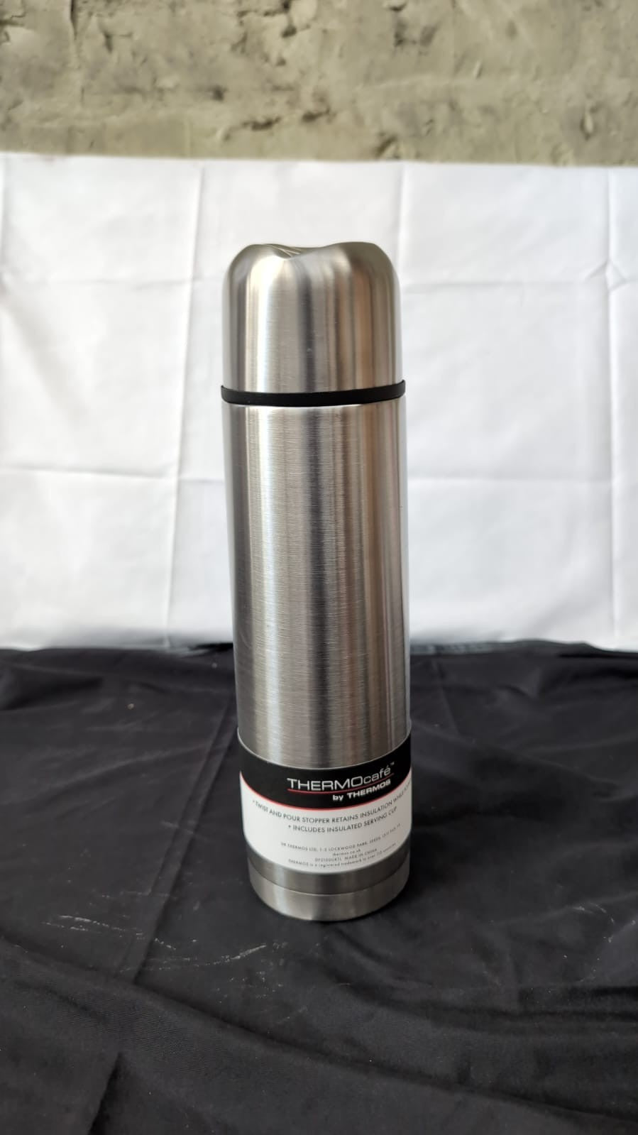 THERMOcafè by THERMOS Stainless Steel Flask, 1.0 Litre(warehouse damage)