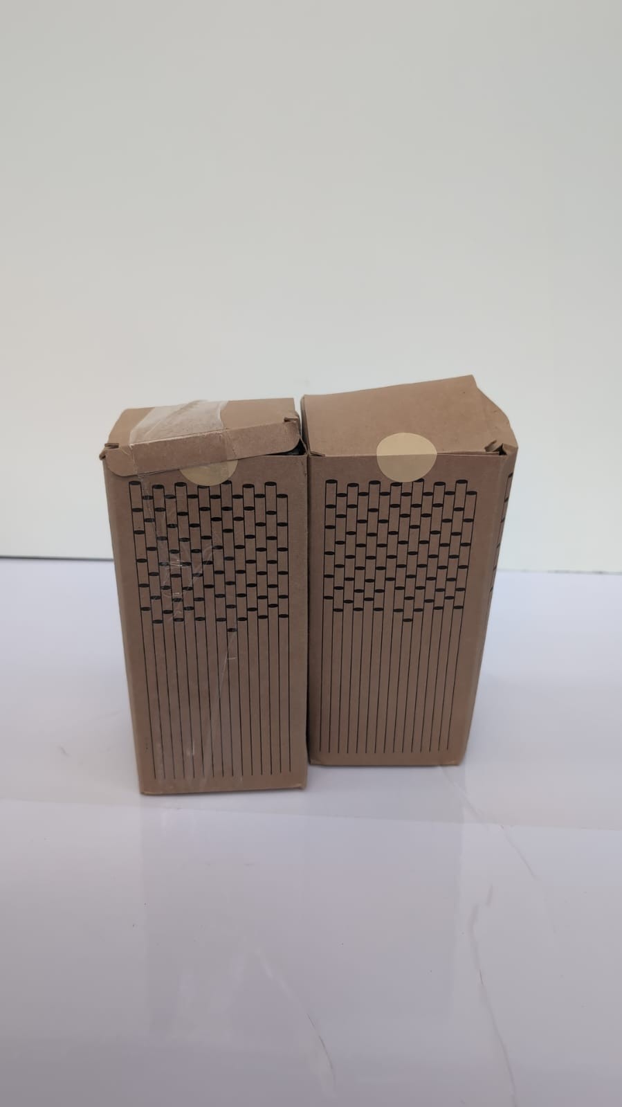 Black & White Striped Paper Straws 8" 6mm – Pack of 250  (Box Damaged)