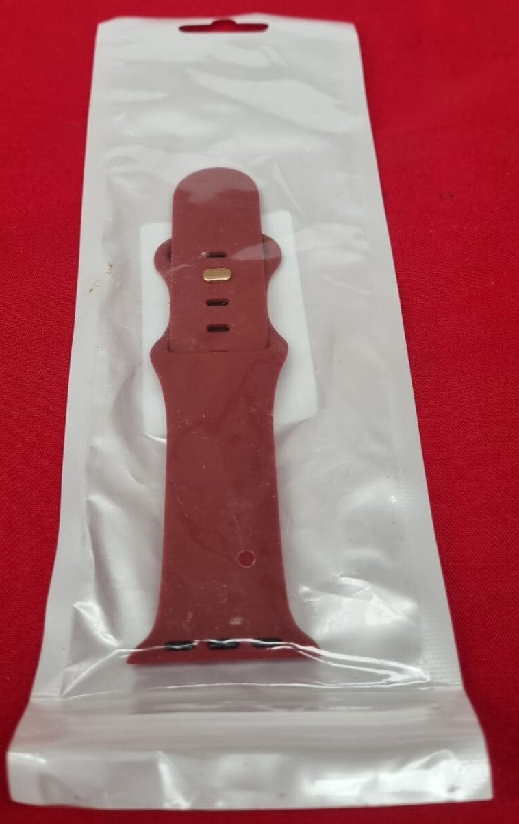 CeMiKa Compatible with Apple Watch Strap, Soft Silicone Sport Band Wine Red