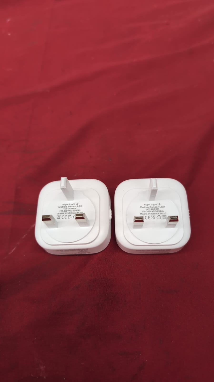 Motion Sensor Night Light Cold White Plug in Wall, 2 Pack Brightness 30/60/100Lm