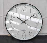 Modern Wall Clock Quartz Battery Operated Round