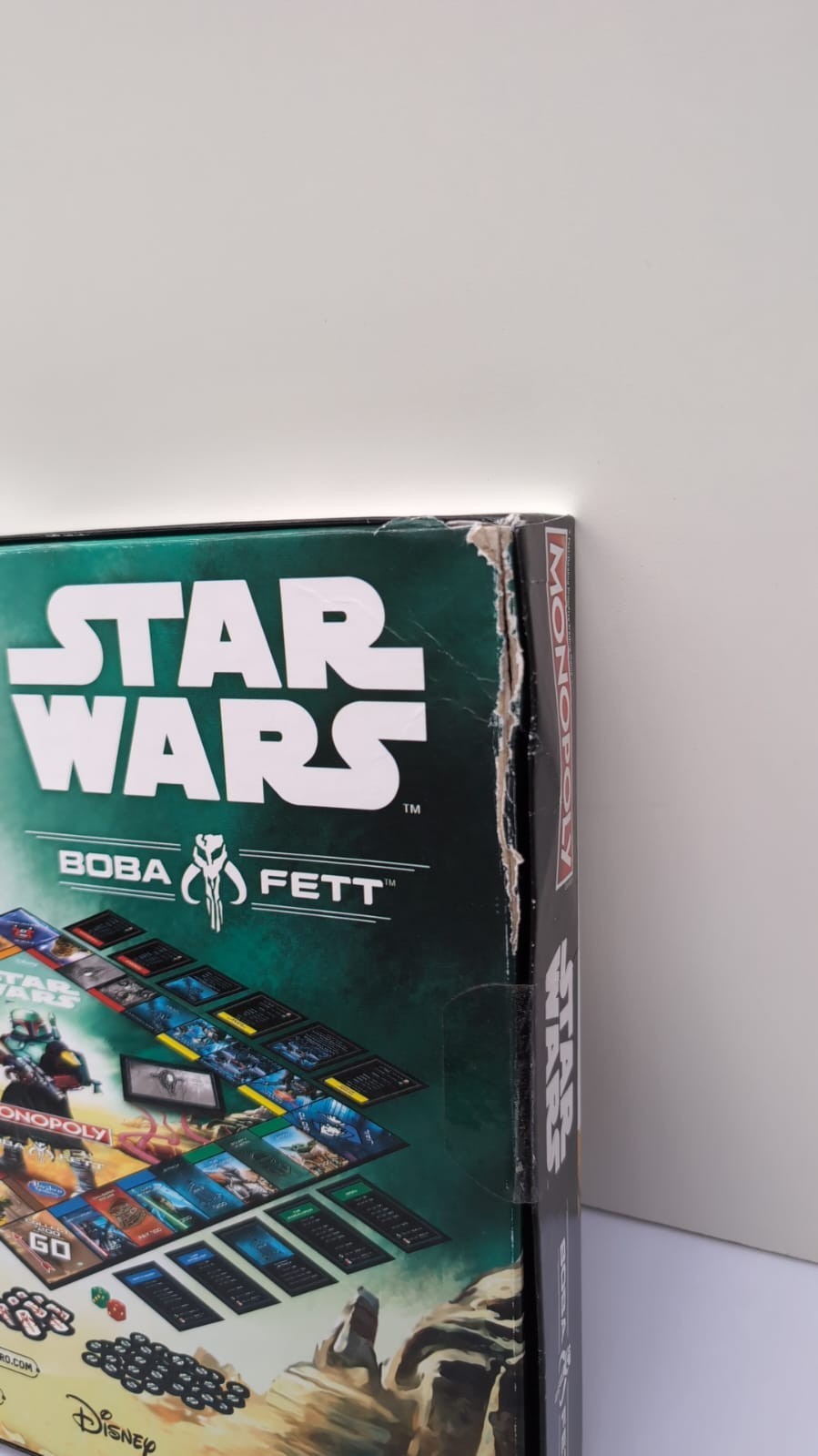 Hasbro Monopoly: Star Wars Boba Fett Edition Board Game (BOX DAMAGED)