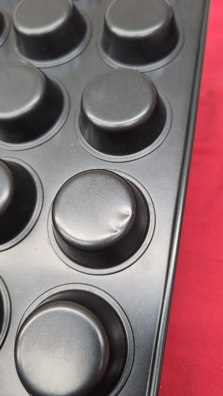 Nonstick 24 Cups Muffin Pan for Easy Grip, Carbon Steel Steel (WAREHOUSE DAMAGE)