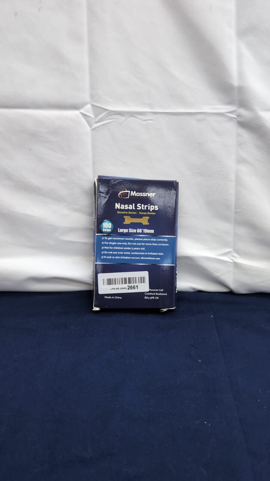 100 Large Nasal Strips Anti Snore Aid for Fast Relief- Stops Snoring 66x19mm