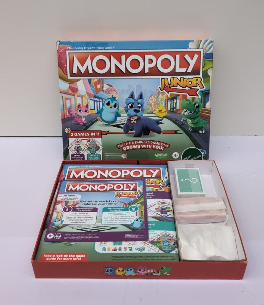 Hasbro Gaming Monopoly Junior, Family Board Game for 4+ (box damaged)