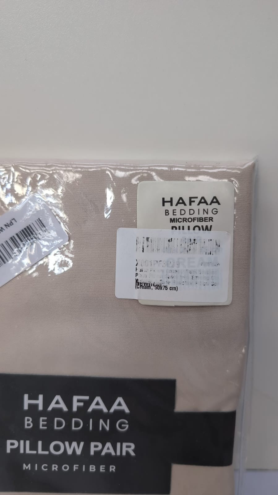 Hafaa Pillow Cases 2 Pack Brushed Microfiber Plain Pillow Cases