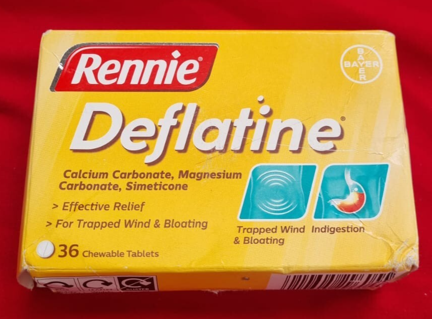 Rennie Deflatine Trapped Wind and Bloating Tablets Fast and Effective 36 Tablets