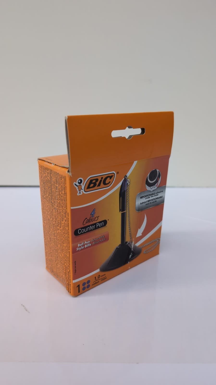 BIC 4 Colours Counter Pen Ballpoint Pen Blue 1 Box