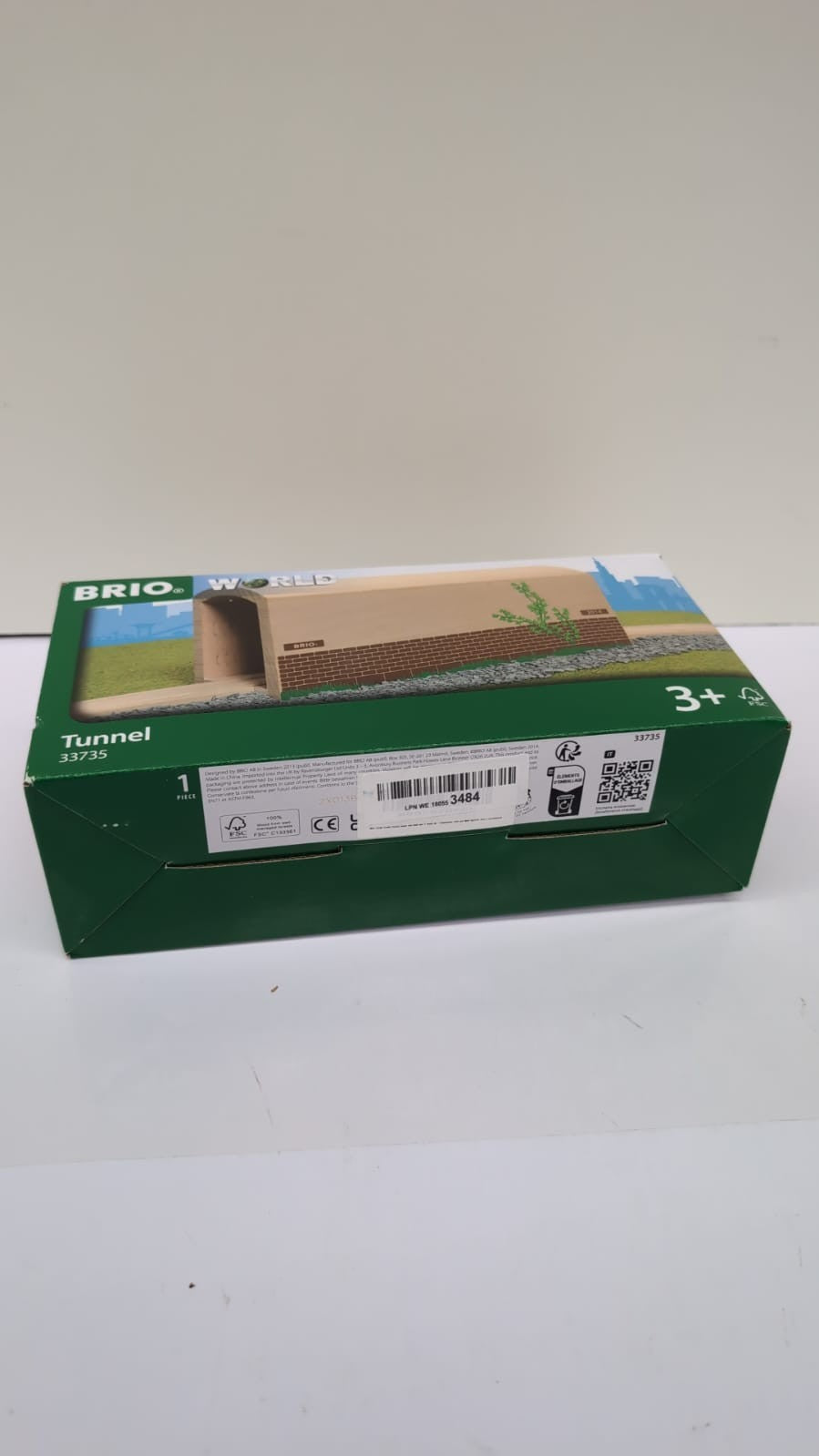 BRIO World Wooden Tunnel Train for Kids Age 3+ (packaging opened)