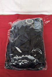 Midnight  Embossed Velvet Woven  Eyelet Curtains  66 x 54" (packaging damaged)