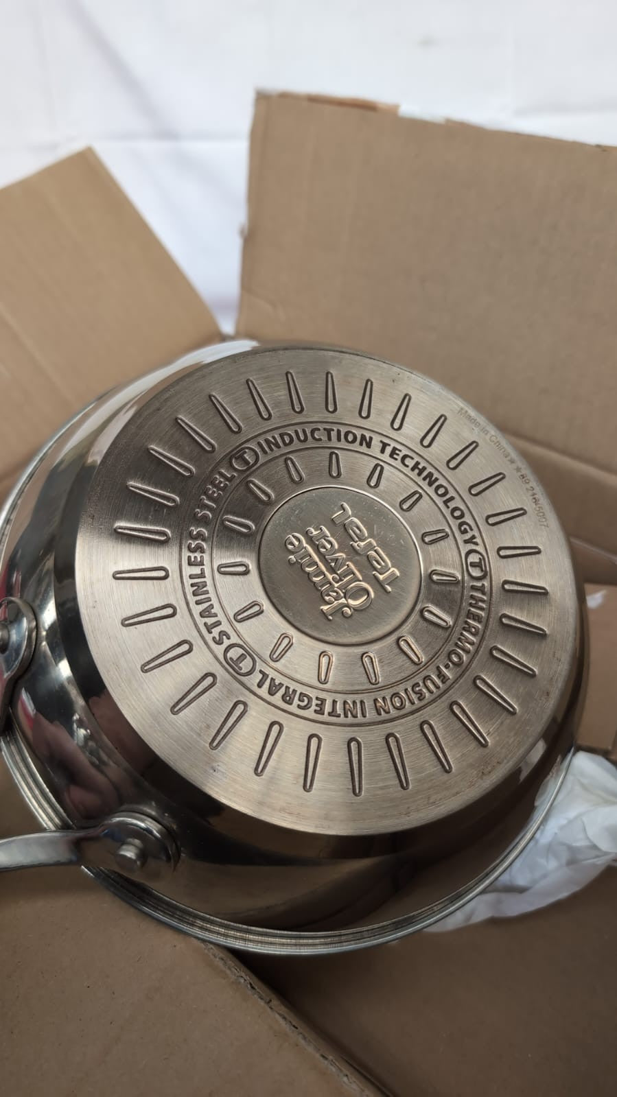 Tefal Jamie Oliver Cook's Direct 20cm Frying Pan, Non-Stick Titanium(USED)