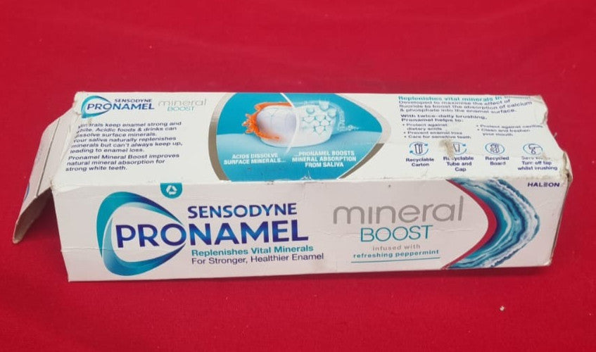 Sensodyne Pronamel Toothpaste Mineral Boost, Fluoride Toothpaste (box damaged)