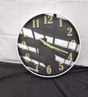Modern Night Light Wall Clock, 12 Inch Silent Non-Ticking Quartz Wall Clocks,