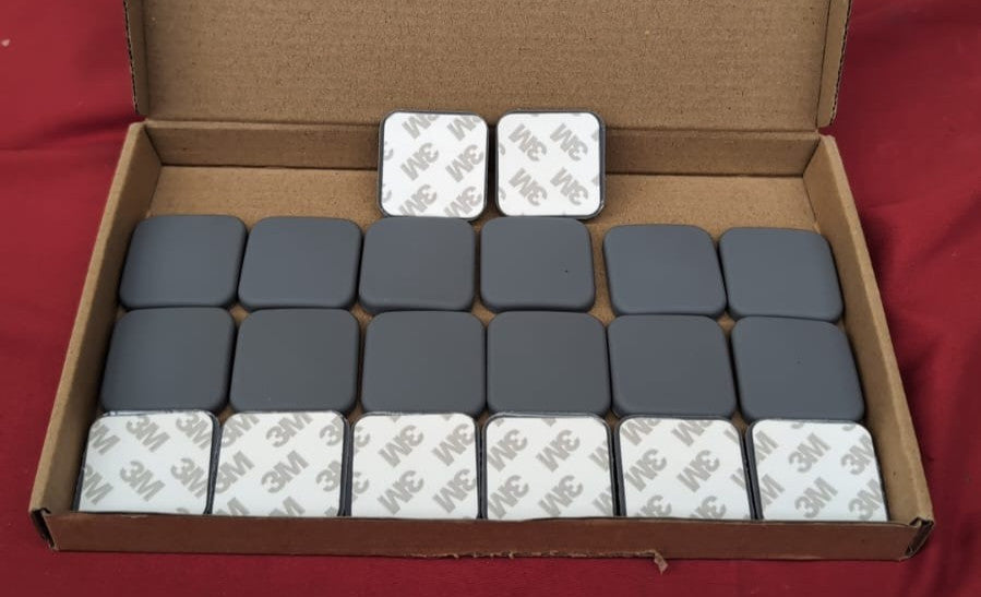 Square Rubber Bumpers Thick Various (20 pack - 4cm x 4cm - adhesive pads)