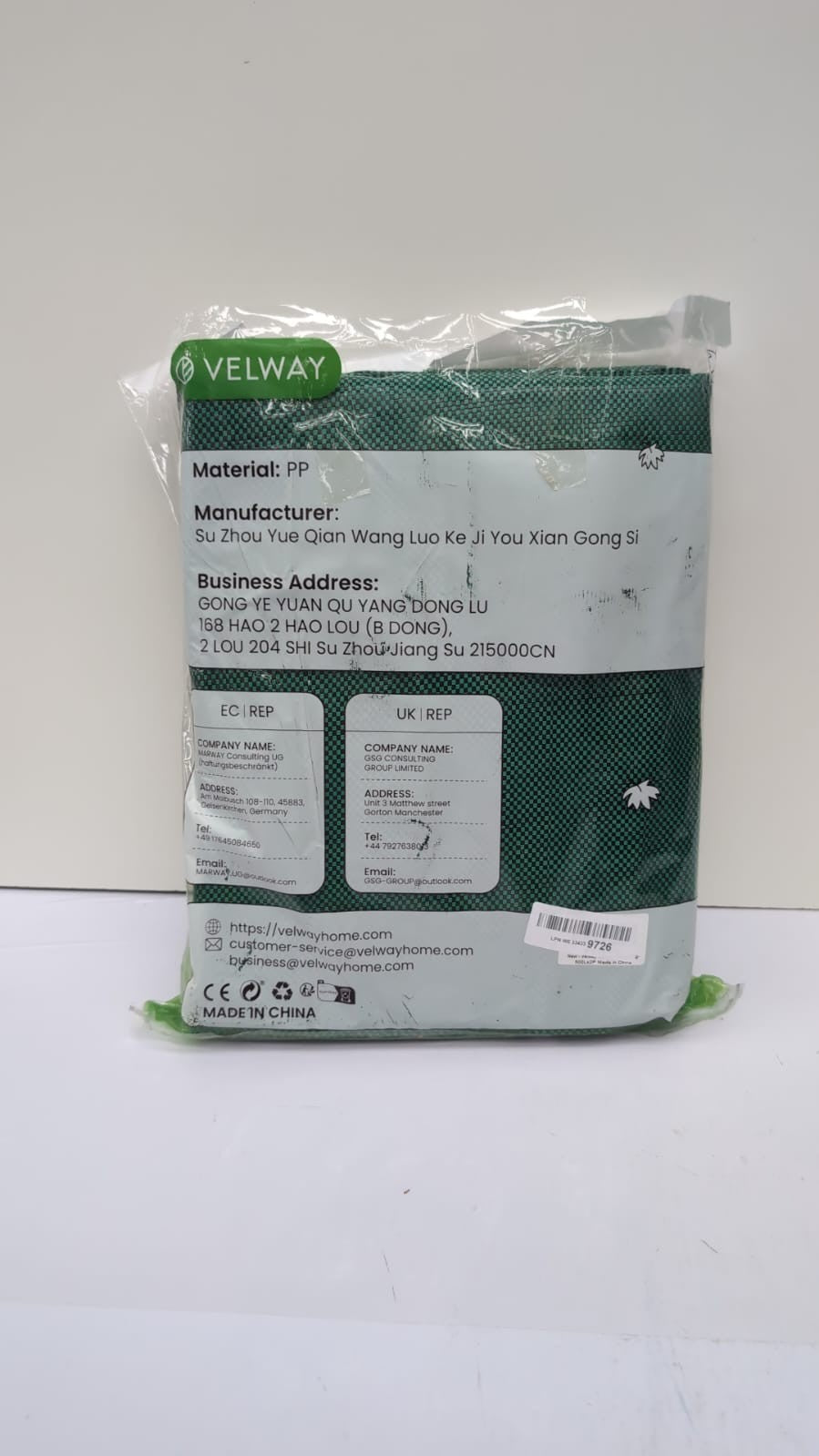 Velway Heavy-duty Garden Waste Bags  500L x 2Pack Reusable Garden Sacks
