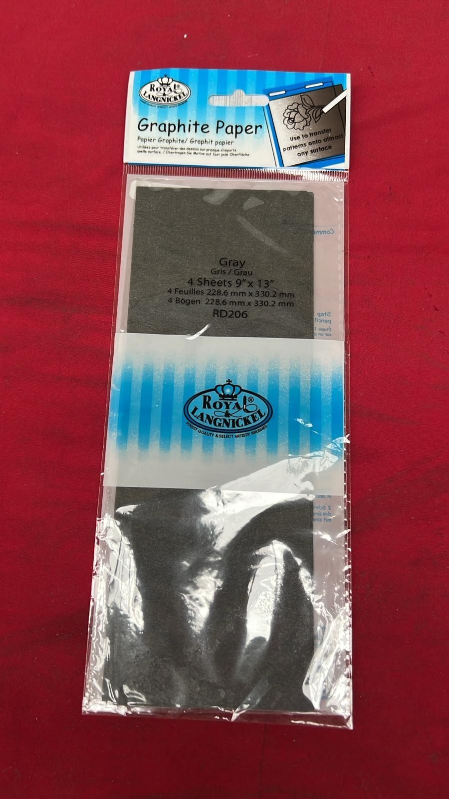 Royal Brush Grey Transfer Paper-9"X13" 4/Pkg