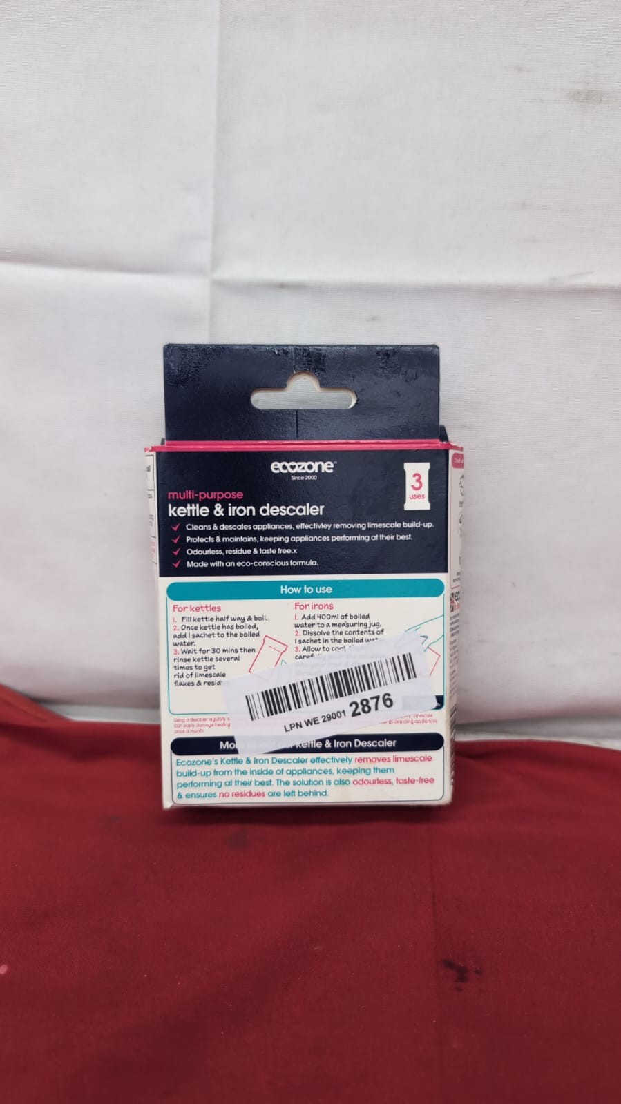 Ecozone Kettle & Iron Descaler - 3 x 60g