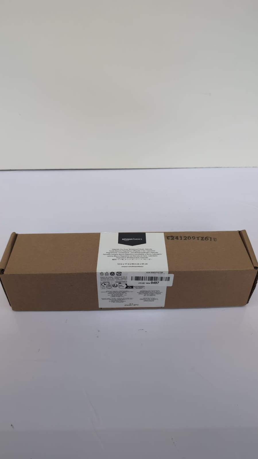 Amazon Basics Magnetic Dry Erase Whiteboard Sheet, Calendar, 30.5 cm x 43cm