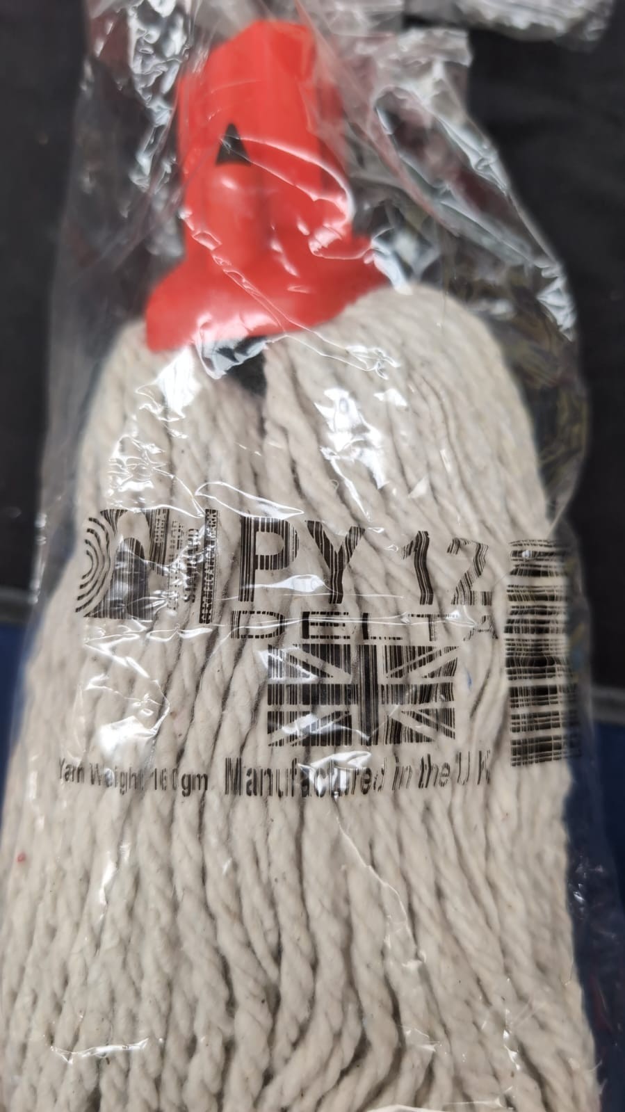 Mop Heads Replacement, Red Self Threading SocketNo.12 PY 5PACK