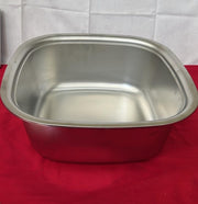 Washing Up Bowl, Stainless Steel square Washing Basin, Mixing Bowl34 x 34 x13Cm