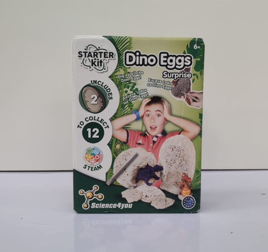 Science4you Dinosaur Eggs Dino Eggs Digging Kit for Kids, Excavate(pack damaged)