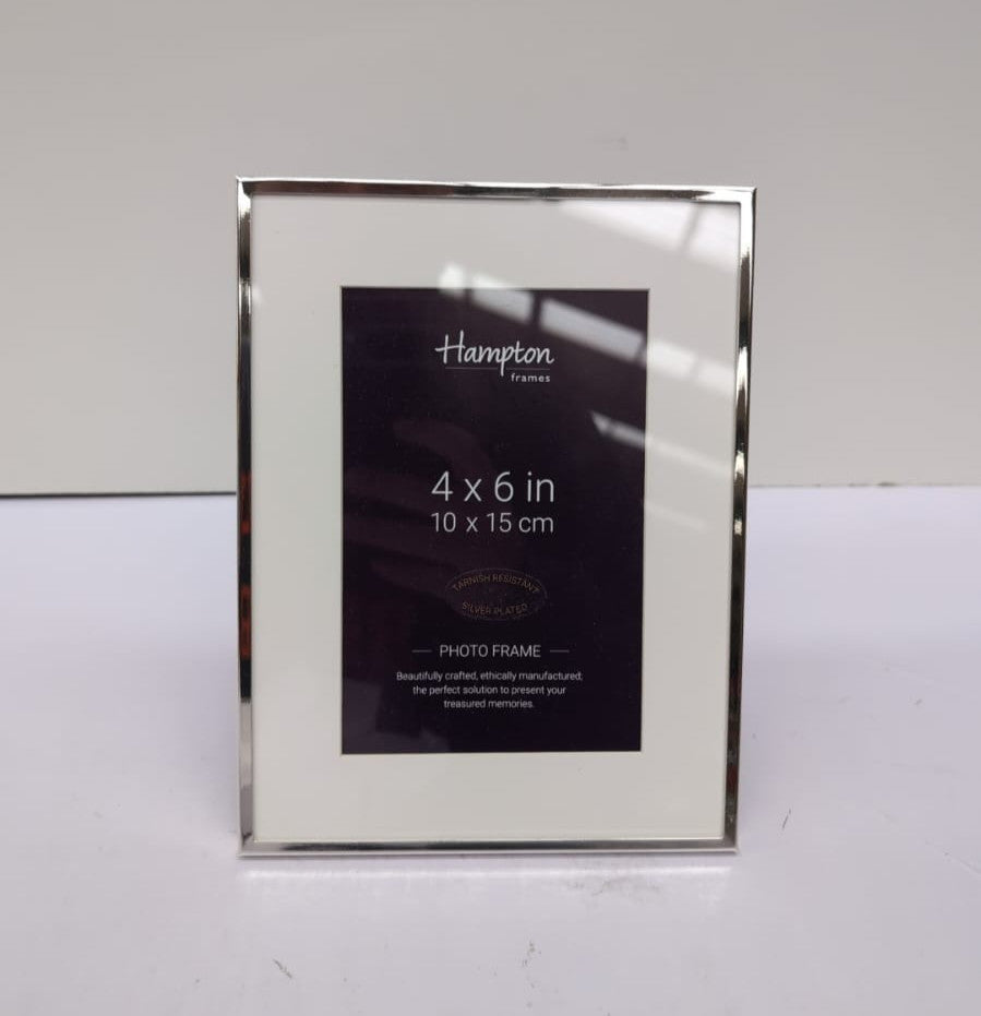 Hampton Mayfair Silver 4x6 Picture Frame