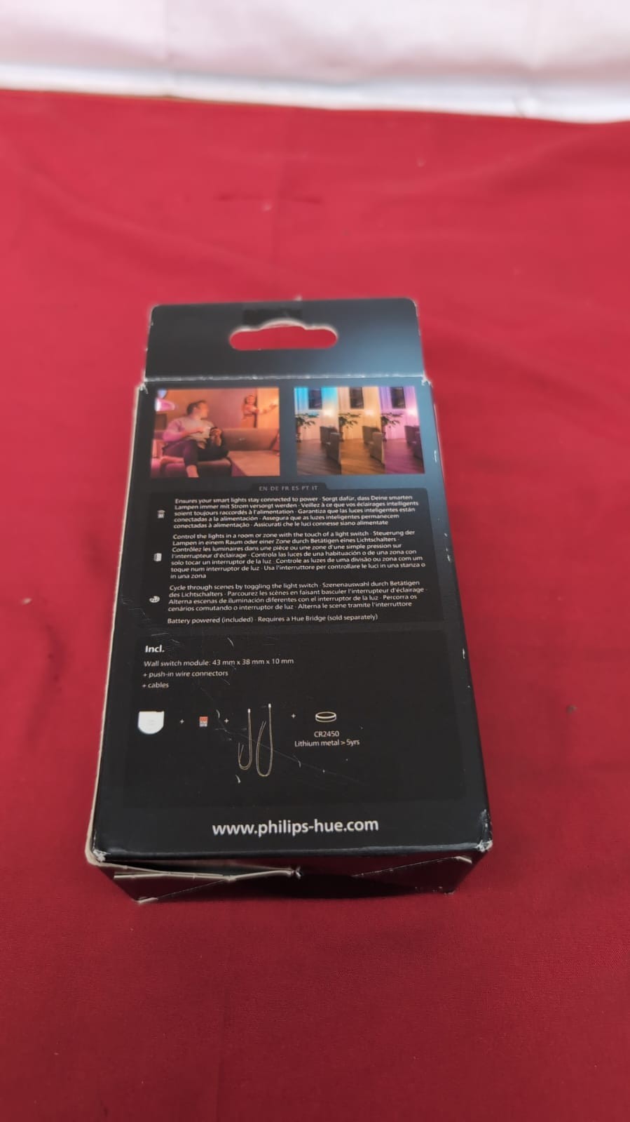 Philips Hue Smart Wall Switch Module Single Pack. Accessory(Box damaged)