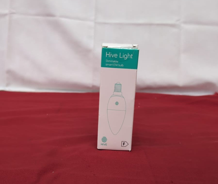 Hive Smart Light Bulb E14 Dimmable, Works with Amazon Alexa, White(Box damaged)