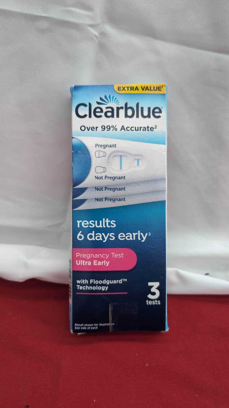 Clearblue Pregnancy 3 Tests, Early Detection, (packaging damaged)