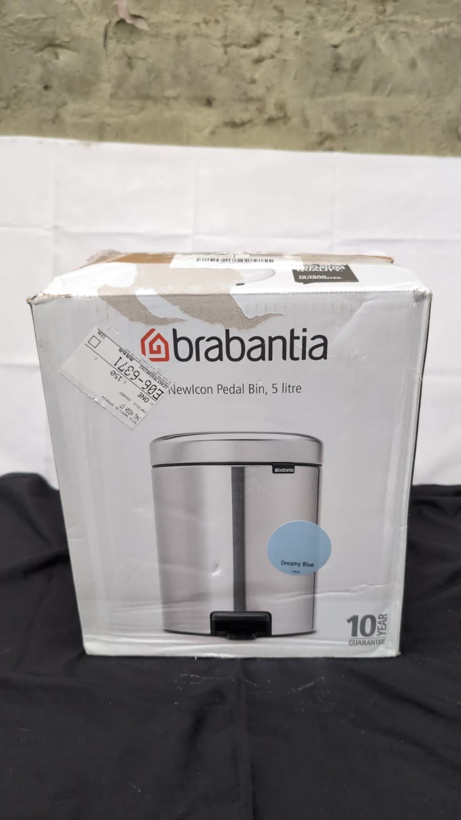 Brabantia - NewIcon Pedal Bin 5L,Dreamy Blue,with Bin Bags W 5L(SMALL DENT)