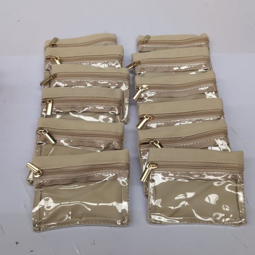 Travel Jewellery Organiser Pouch with Zipper – Clear, Portable Storage(NEW)