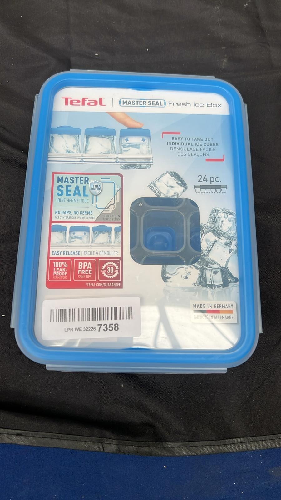 Tefal Master Seal Fresh Ice Box Food Storage, Clear/Blue