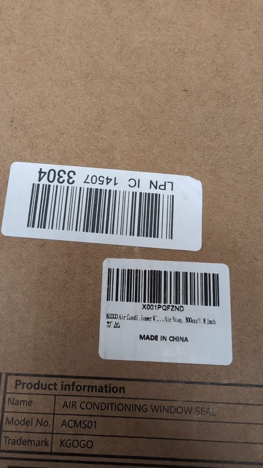 KGOGO Air Conditioner Window Kit, Window Seal  Waterproof (box damaged)