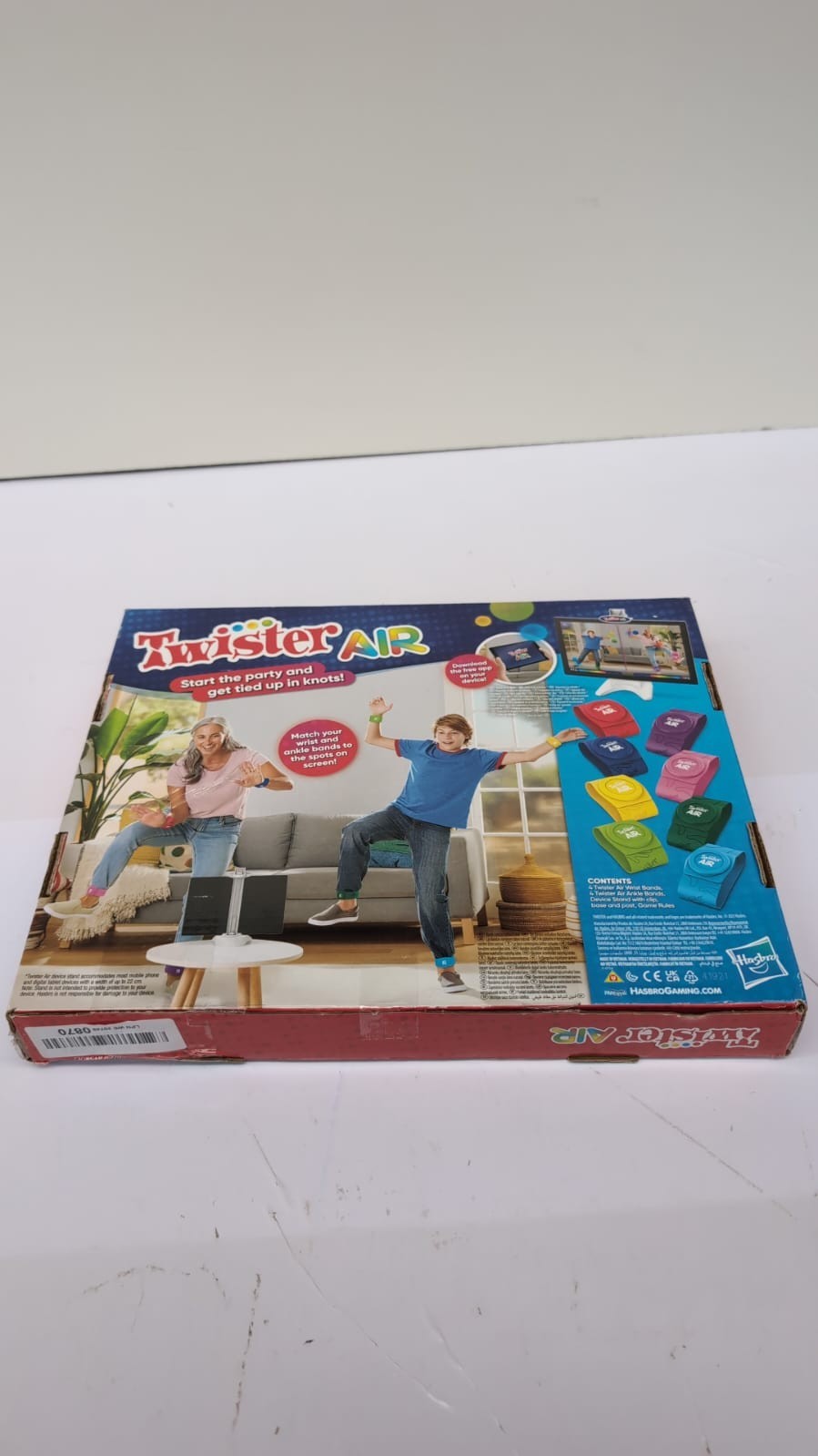 Hasbro Gaming Twister Air Game, Twister Game with Augmented Reality App(USED)