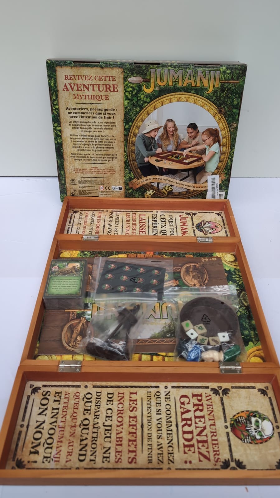 Spin Master Board Game, Jumanji, Travel Game Version,  (French Version)(USED)