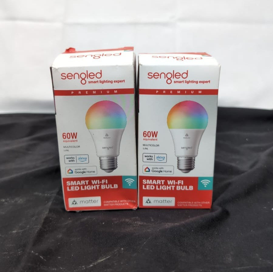 Sengled LED Smart Light Bulb (E27), Matter-Enabled, Multicolour,  2PACK