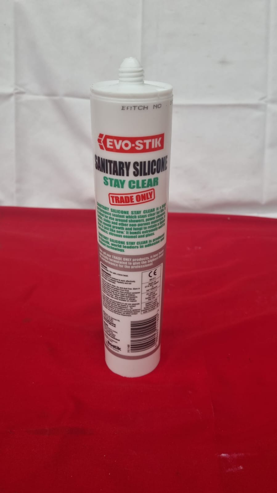 EVO-STIK Sanitary Silicone Sealant, For Kitchens and Bathrooms, Waterproof
