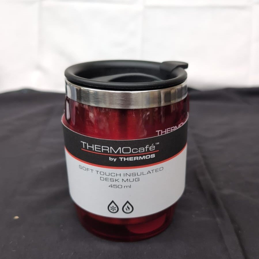 Thermos ThermoCafé  Translucent Desk Mug, Red, 450 ml