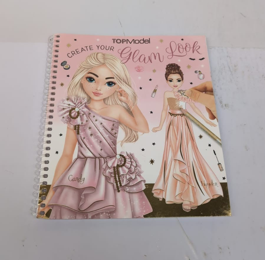 Depesche TOPModel Create Your Glam Look Colouring Book Set