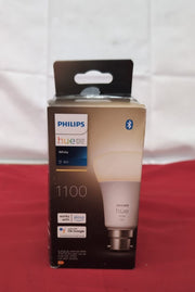 Philips Hue White Single Smart Bulb LED B22 75W, Works with Alexa,(Box damaged)